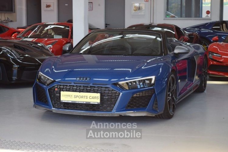 Audi R8 Spyder V10 5.2L 620 Performance Pack Sport B&O Carbon JA 20 Céramic Garantie 12 mois Prémium - <small></small> 148.990 € <small>TTC</small> - #1