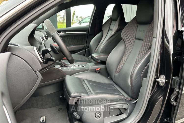 Audi RS3 Sportback 2.5 TFSi 367ch Quattro S-Tronic7 RS 5p Entretien Echappement Sport Rotor 19 Bang&Olusfen Cuir Diamant chauffant Magnetic Ride Caméra LED Ada - <small></small> 42.990 € <small>TTC</small> - #4