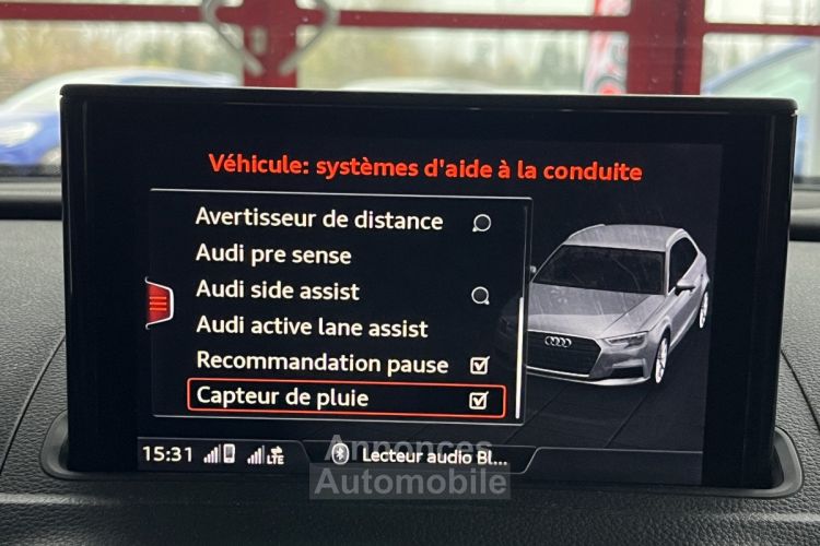 Audi RS3 SPORTBACK 2,5 TFSI 400 S-TRONIC 7 QUATTRO TOIT PANORAMIQUE GPS CAMERA HIFI BANG & OLUFSEN APPLE  - <small></small> 51.990 € <small>TTC</small> - #13