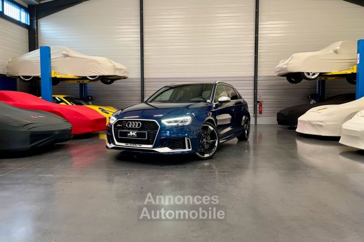 Audi RS3 Sportback DAZA 400cv Full Options Bleu Mugello État Neuf Entretien 01-2025 ASPHALT MOTORS COLLECTION - <small></small> 54.900 € <small>TTC</small> - #1