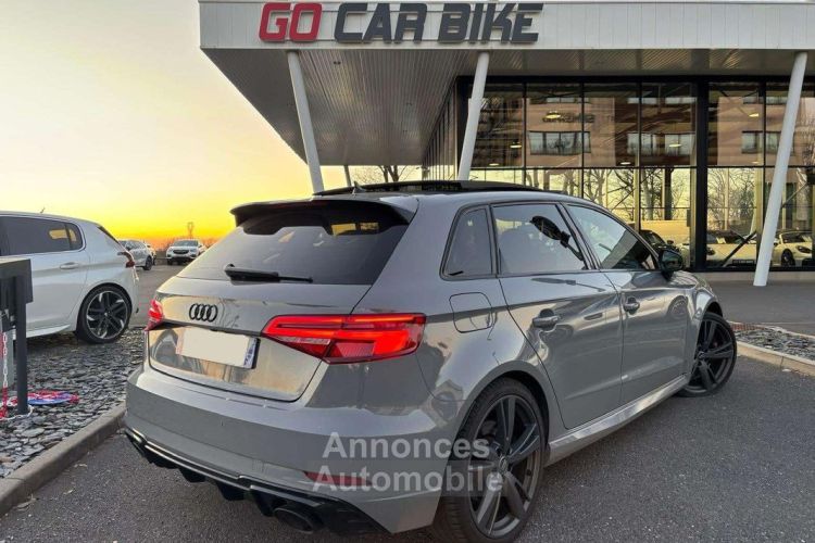 Audi RS3 Sportback TFSI 400CH S-tronic Malus payé Suivie complet Garantie 6 ans Toit ouvrant Baquets chauffants Pack black Caméra de recul Bang & Olufsen 19 - <small></small> 42.990 € <small>TTC</small> - #2