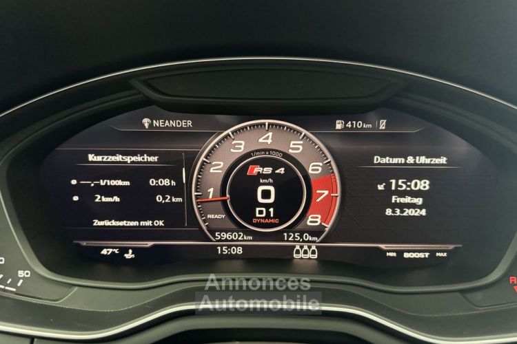 Audi RS4 2.9 TFSI quattro 450 |Carbon | LED | Caméra | Pack Dynamic / B&O / Entretien AUDI / Garantie 12 mois Prémium - <small></small> 59.990 € <small>TTC</small> - #19