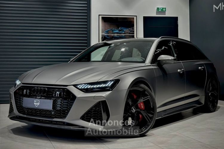 Audi RS6 AVANT II 4.0 V8 600 Ch QUATTRO PACK BLACK EXCLUSIVE FEUX MATRIX V-MAX- JA22 ACC LIGNE MILTEK B&O GRIS MATT FRANÇAISE - <small></small> 139.990 € <small>TTC</small> - #1