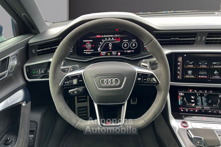 Audi RS6 C8 AVANT 25 RS ANNIVERSAIRE 600 CH 4,0 V8 TFSI * FRANCAISE * CERAMIQUES *SUIVI * TOIT OUVRANT* BO * CAM 360 * VOLANT + SIÈGES CHAUF - <small></small> 145.000 € <small>TTC</small> - #13