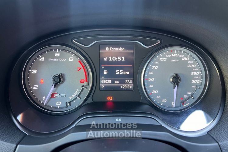 Audi S3 SPORTBACK 2.0 TFSI 300 Quattro S-Tronic 6 SUIVI COMPLET MATRIX LEDS ACC INTERIEUR EXCLUSIF GARANTIE - <small></small> 30.990 € <small>TTC</small> - #15