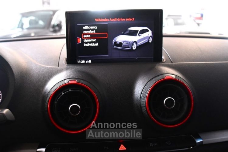 Audi S3 Sportback 2.0 TFSI 300 S-Tronic Quattro GPS Bang Olufsen Virtual Magnétic Ride Pré Sense Sièges Baquet JA 19 - <small></small> 37.990 € <small>TTC</small> - #27