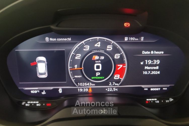 Audi S3 SPORTBACK 2.0 TFSI 310 S tronic 7 Quattro TOIT PANO FULL CUIR GARANTIE 12 MOIS - <small></small> 35.990 € <small>TTC</small> - #15