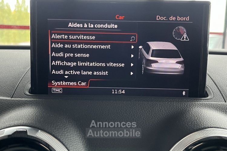 Audi S3 SPORTBACK 2,0 TSI 300 S-TRONIC6 QUATTRO TOIT PANORAMIQUE GPS REGULATEUR ADAPTATIF SIEGES RS HIFI  - <small></small> 28.990 € <small>TTC</small> - #19