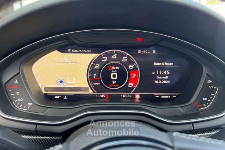 Audi S5 V6 3.0 TFSI 354 Tiptronic 8 Quattro/COVERING NOIR MAT/MATRIX LED/SIÉGE MASS/CAM 360/PACK CARBONE - <small></small> 42.990 € <small>TTC</small> - #15