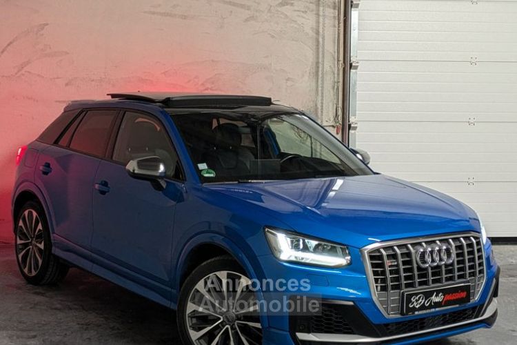 Audi SQ2 Quattro S-tronic7 TFSI 300ch BLEU ARA TOIT OUVRANT CAMERA ACC ICOCKPIT REPRISE - <small></small> 34.990 € <small>TTC</small> - #1