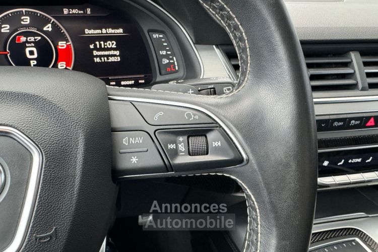 Audi SQ7 V8 4.0 TDI Quattro 435 Pack Carbon Intèrieur 360° BOSE JA 22 AFF. T.H. TOP Suspension Pneumatique Tiptronic, 8 , Garantie 12 Mois Prémium - <small></small> 63.990 € <small>TTC</small> - #11