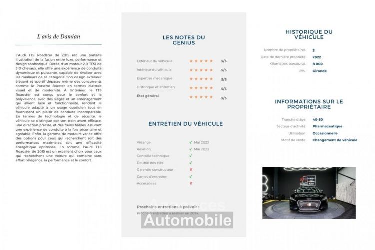 Audi TTS ROADSTER - <small></small> 37.990 € <small>TTC</small> - #11