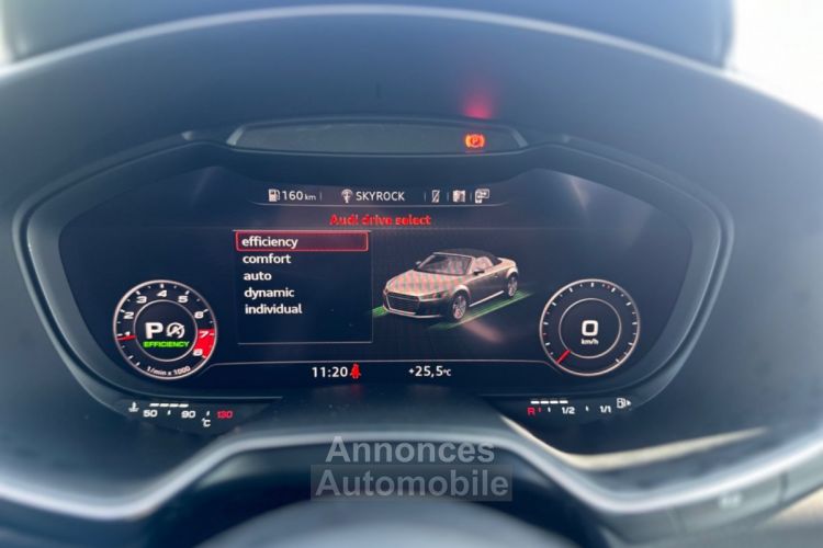 Audi TTS ROADSTER 310 S tronic 6 Quattro - CAM - CARPLAY - FULL SUIVI - VIRTUAL - IMMAT FR PAS DE MALUS - <small></small> 27.890 € <small>TTC</small> - #20