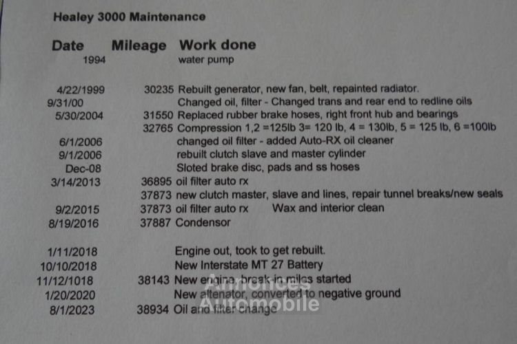 Austin Healey 3000 - <small></small> 58.000 € <small>TTC</small> - #37