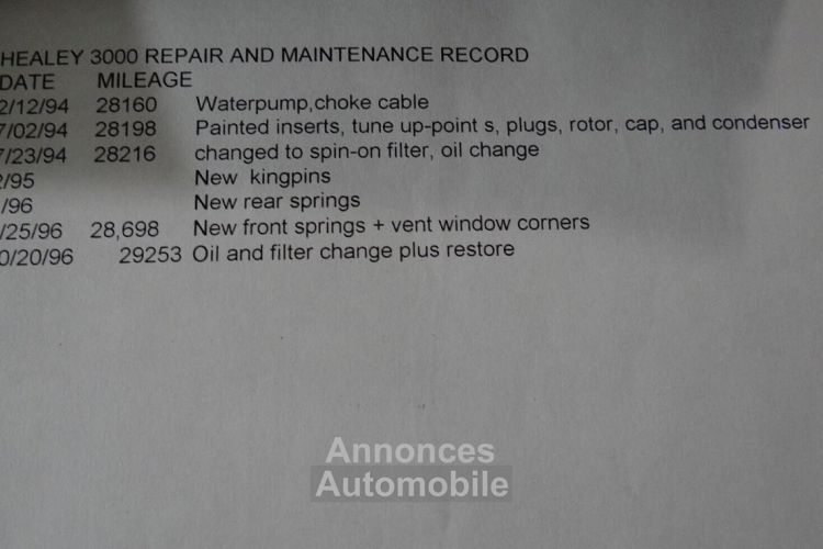 Austin Healey 3000 - <small></small> 58.000 € <small>TTC</small> - #38