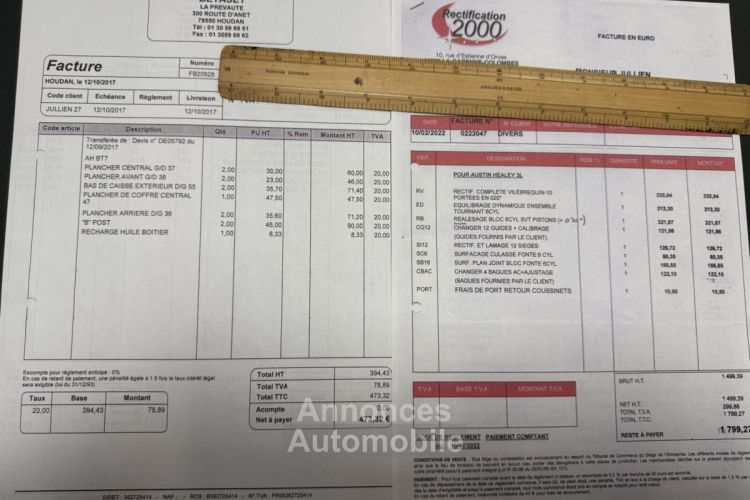 Austin Healey 3000 MK2 BT7 - <small></small> 70.000 € <small>TTC</small> - #92