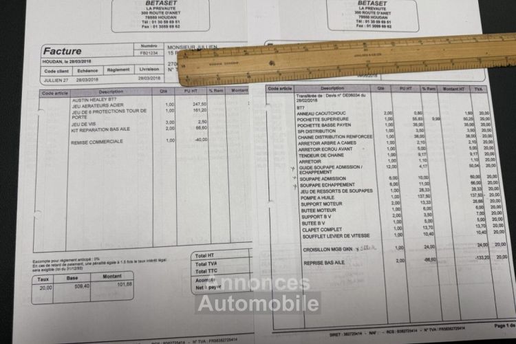 Austin Healey 3000 MK2 BT7 - <small></small> 70.000 € <small>TTC</small> - #95