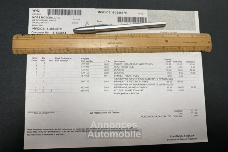 Austin Healey 3000 MK3 BJ8 - <small></small> 39.900 € <small>TTC</small> - #85