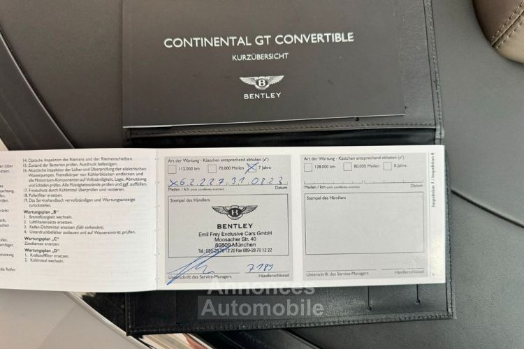 Bentley Continental GTC 4.0 V8 507 ch 4WD*ACC*Softclose* JA20* Facelift* Caméra 360° * Sièges chauffants et massants * Garantie 12 mois Prémium - <small></small> 109.990 € <small>TTC</small> - #20