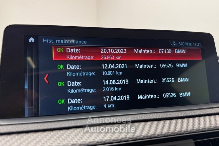 BMW M2 Compétition 3.0 410 ch DKG Française / Sièges M élec / TO / HK / Caméra/ Échap Fi-Exhaust - <small></small> 61.980 € <small>TTC</small> - #18