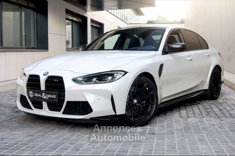 BMW M3 COMPETITION G80 XDRIVE° SHADOW° CAM° KEYLESSGO Toit Carbon Garantie 12 mois Prémium - <small></small> 82.590 € <small>TTC</small> - #1