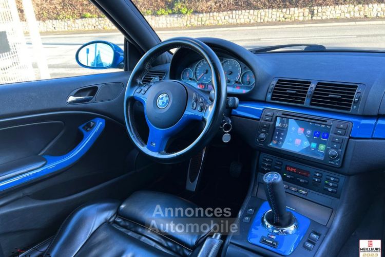 BMW M3 e46 S54 3.2 343 ch SMG Bleu Laguna Seca - <small></small> 34.990 € <small>TTC</small> - #4