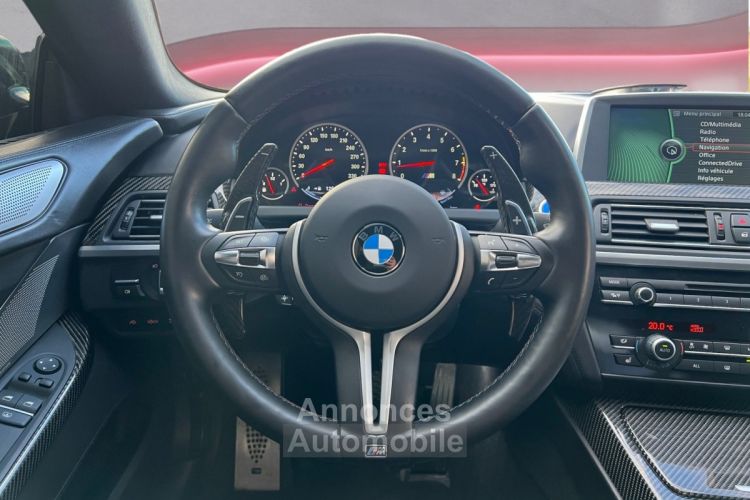 BMW M6 COUPE F13 M DKG/SUIVI COMPLET/FULL OPTIONS/FULL BLACK/PACK CARBONE INTERIEUR/GARANTIE - <small></small> 47.500 € <small>TTC</small> - #11