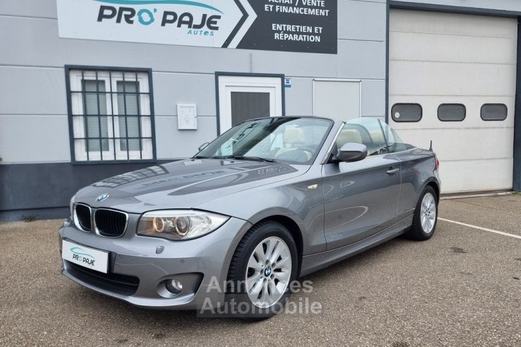 BMW Série 1 120D 177CV CABRIOLET (E88) LUXE / 1EMAIN/ 67 600km / Suivi Complet/ gtie 12 mois - <small></small> 14.990 € <small>TTC</small> - #1