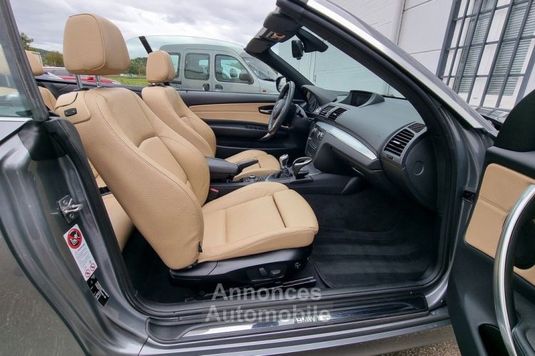 BMW Série 1 120D 177CV CABRIOLET (E88) LUXE / 1EMAIN/ 67 600km / Suivi Complet/ gtie 12 mois - <small></small> 14.990 € <small>TTC</small> - #16