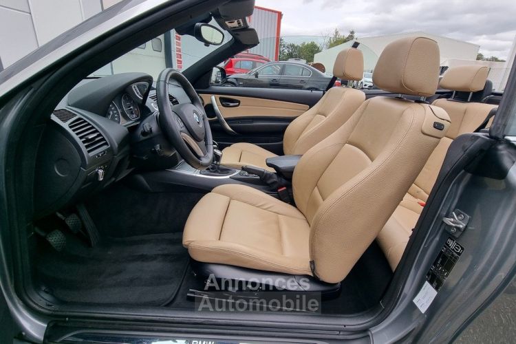 BMW Série 1 120D 177CV CABRIOLET (E88) LUXE / 1EMAIN/ 67 600km / Suivi Complet/ gtie 12 mois - <small></small> 14.990 € <small>TTC</small> - #18