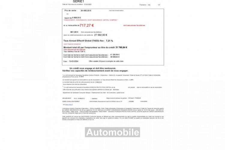 BMW Série 1 SERIE 120i - 544,29 E/MOIS BV DKG BERLINE F40 Edition Sport - <small></small> 33.490 € <small>TTC</small> - #2