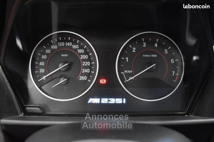 BMW Série 2 Serie M235i VEHICULE D'ORIGINE ENTRETIENS & GARANTIE 12 MOIS CT VIERGE ETAT NEUF - <small></small> 36.990 € <small>TTC</small> - #19