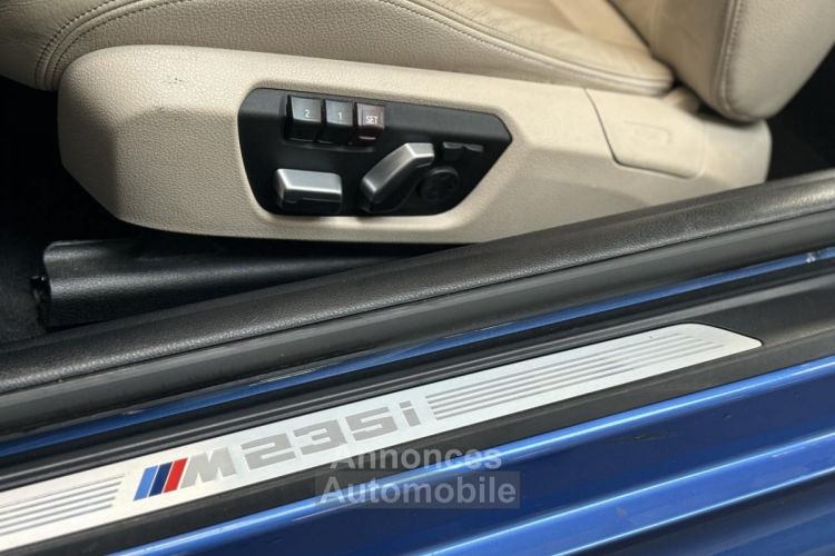 BMW Série 2 SERIE M235i XDRIVE CABRIOLET F23 PACK M PERFORMANCE 3.0 TURBO 326 N55 / BLEU ESTORIL - <small></small> 28.990 € <small>TTC</small> - #8