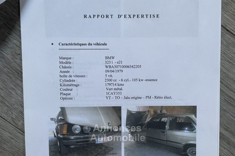 BMW Série 3 E21 323i - <small></small> 22.900 € <small>TTC</small> - #171