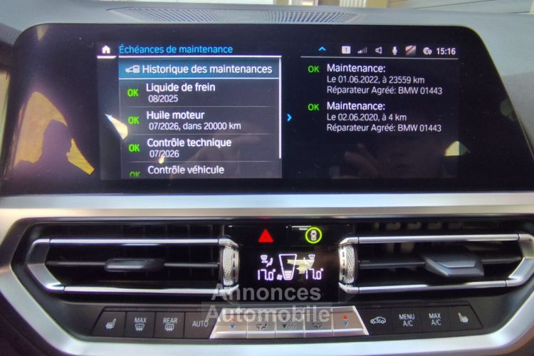 BMW Série 3 serie g20 330e 292 ch bva8 m sport carplay affichage tete haute sieges electriques a memoires et chauffants - <small></small> 34.490 € <small>TTC</small> - #19