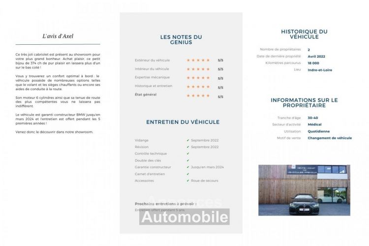 BMW Série 4 Cabriolet M440i xDrive Cabriolet M Performance BVA Sport - <small></small> 59.900 € <small>TTC</small> - #9