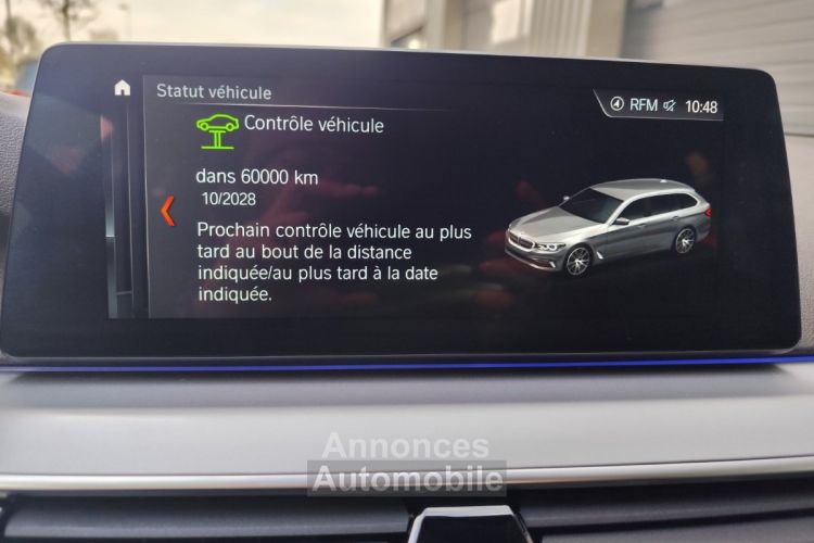 BMW Série 5 Touring  serie g31 525d 265 ch bva8 luxury affichage tete haute sieges electriques et chauffants camera de recul attelage origine - <small></small> 24.990 € <small>TTC</small> - #23