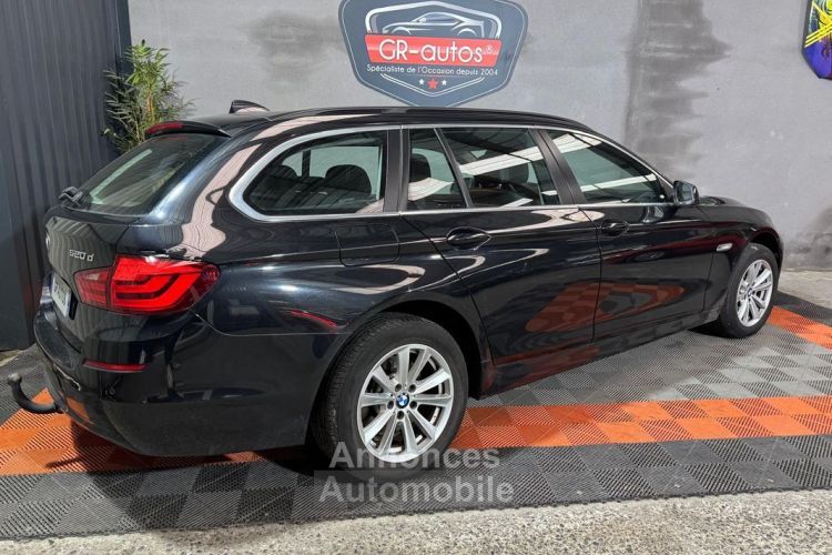 BMW Série 5 Touring 520da Luxury 185cv Cuir crochet attelage GPS Carnet et factures 168.000kms Garantie 6 mois - <small></small> 13.990 € <small>TTC</small> - #2