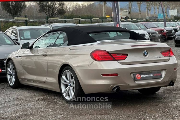 BMW Série 6 (F12) CABRIOLET 640i 320 CV BVA8 - <small></small> 32.990 € <small>TTC</small> - #9