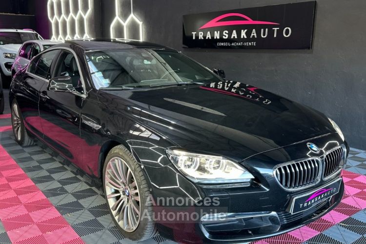 BMW Série 6 Gran Coupe SERIE F06 Luxe Exclusive A 313ch 640d xDrive Pack M Toit panoramique ouvrant Harman Kardon Sièges électriques chauffants - <small></small> 30.990 € <small>TTC</small> - #1