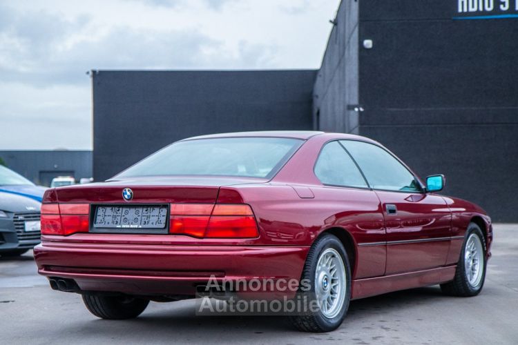 BMW Série 8 850i 5.0 V12 Coupé E31 - OLDTIMER - HISTORIEK - AIRCO - ZETELVERWARMING - CAMERA - <small></small> 20.999 € <small>TTC</small> - #9