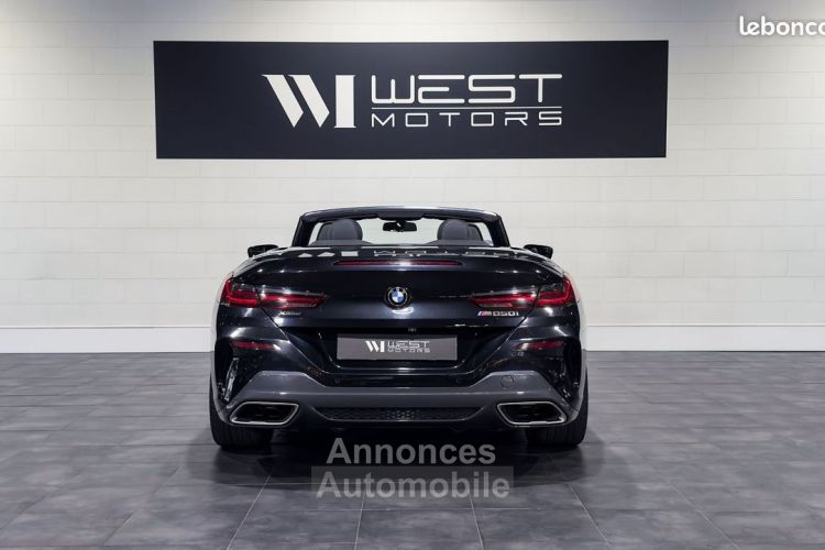 BMW Série 8 M850i Cabriolet V8 4.4 530 – Française Châssis Adaptatif Cristal Harman Kardon 866EMOIS - <small></small> 84.900 € <small>TTC</small> - #5