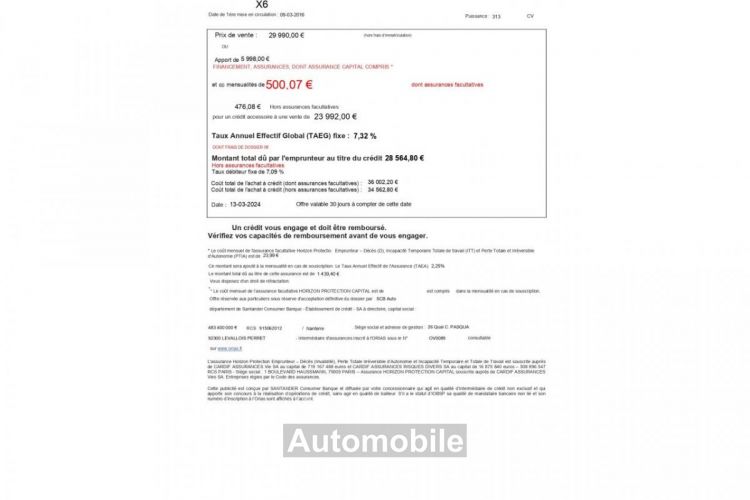 BMW X6 xDrive 40d 313CV BVA F16 F86 Exclusive 500e/mois - <small></small> 26.990 € <small>TTC</small> - #2