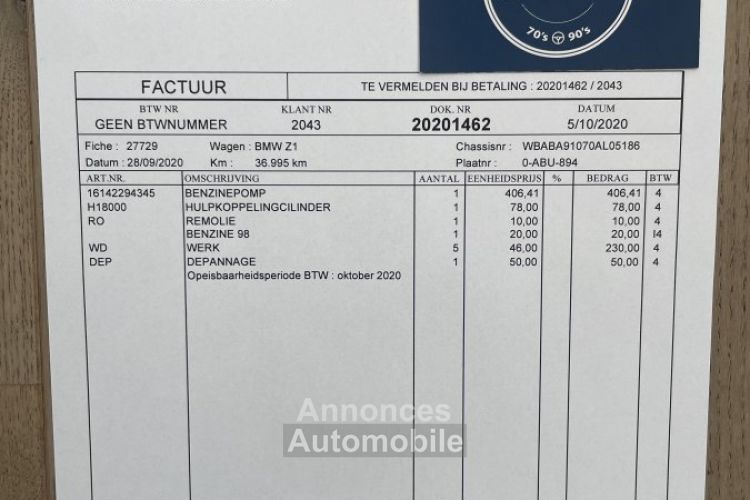 BMW Z1 - <small></small> 56.900 € <small>TTC</small> - #88