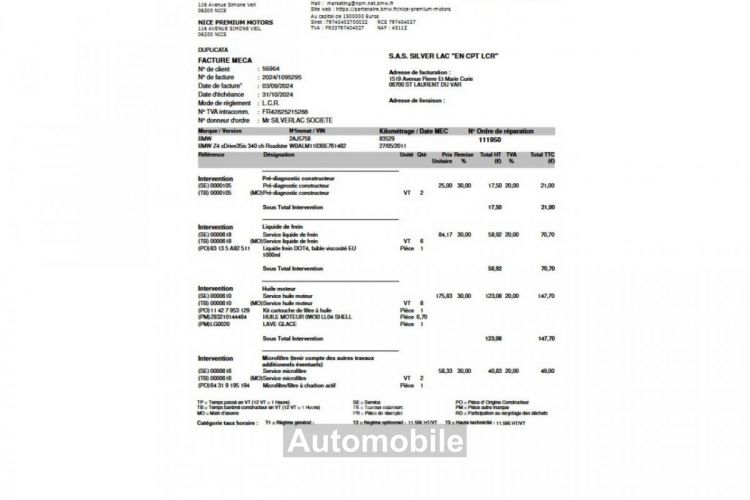 BMW Z4 35IS 3.0 BI TURBO 340 DKG E89 SPORT DESIGN / 1ER MAIN HISTORIQUE / 6INJECTEURS & POMPES NEUF - <small></small> 31.490 € <small>TTC</small> - #17