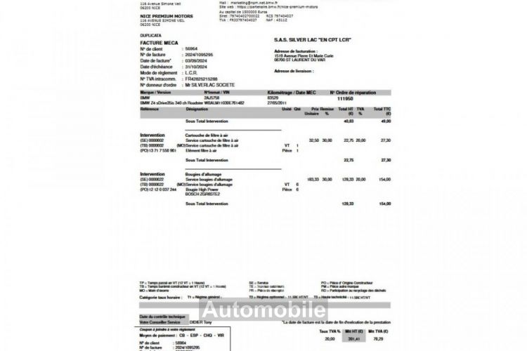 BMW Z4 35IS 3.0 BI TURBO 340 DKG E89 SPORT DESIGN / 1ER MAIN HISTORIQUE / 6INJECTEURS & POMPES NEUF - <small></small> 31.490 € <small>TTC</small> - #18