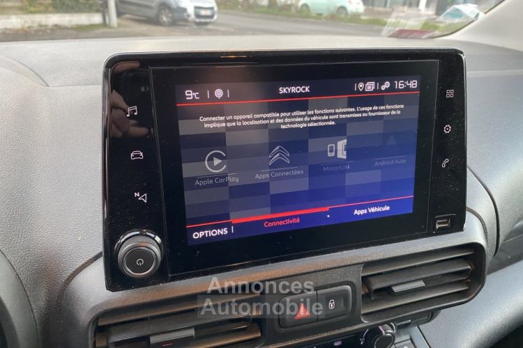 Citroen Berlingo 1.5 BLUEHDI 130 VAN M 650 DRIVER - CAMERA DE RECUL - CARPLAY - <small></small> 18.490 € <small>TTC</small> - #16