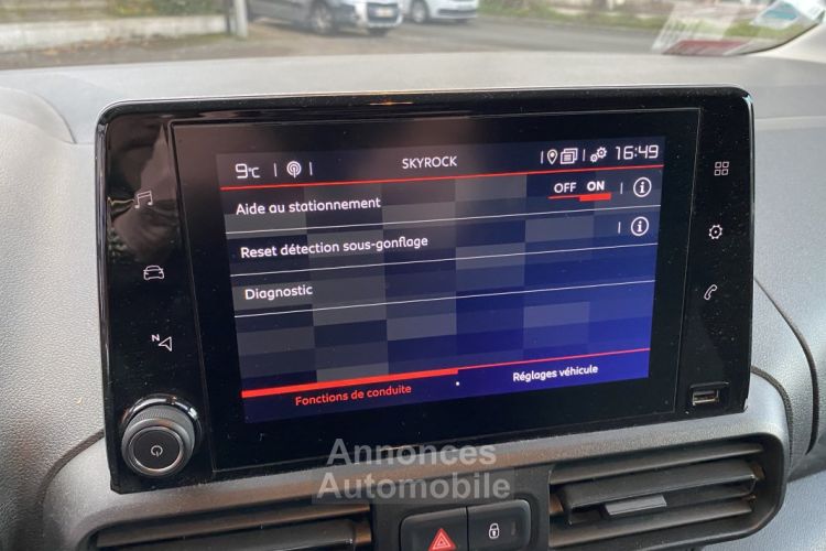 Citroen Berlingo 1.5 BLUEHDI 130 VAN M 650 DRIVER - CAMERA DE RECUL - CARPLAY - <small></small> 18.490 € <small>TTC</small> - #17