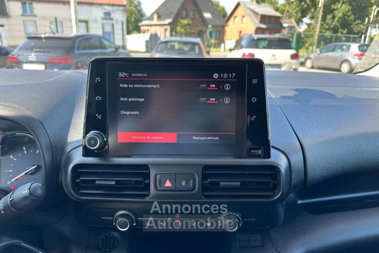 Citroen Berlingo 1.5 BlueHDi 3PLACES-CLIM-CAMERA-PDC-APPLE CARPLAY - <small></small> 12.800 € <small>TTC</small> - #20