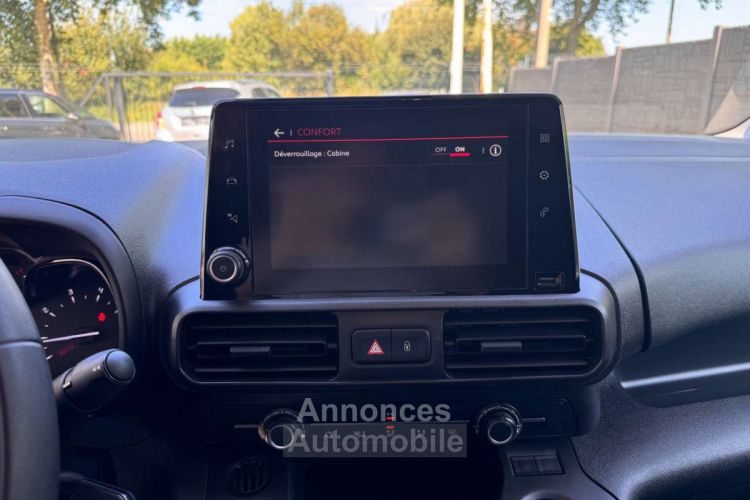 Citroen Berlingo 1.5 BlueHDi 3PLACES-CLIM-CAMERA-PDC-APPLE CARPLAY - <small></small> 12.800 € <small>TTC</small> - #21